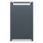 Casa si Gradina - Gradina si terasa - Casute de gradina - Masca pentru pubela, Jumi, otel galvanizat antracit, cu aspect lemn, 116x80x86 cm, pentru tomberon 240L - Infinity.ro