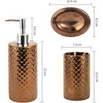 Casa si Gradina - Sanitare - Suporturi si accesorii baie - Dispensere - Accesorii baie din ceramica, set dozator lichide, pahar, suport sapun - Infinity.ro