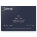 Carti si Birotica - Rechizite - Pictura si desen - Blocuri desen - Hartie acuarela Solo Varia A5 100% Bumbac presat la rece 300g/mp 20 coli - Infinity.ro
