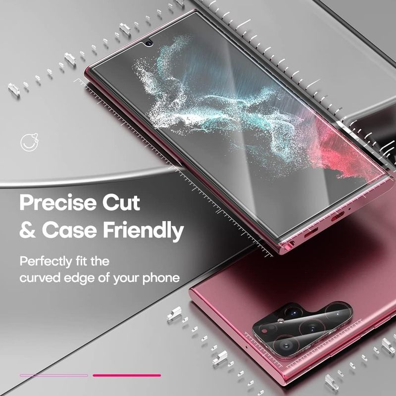 Laptop, Telefoane si Tablete - Telefoane mobile si accesorii - Accesorii Telefoane - Folii protectie telefoane - Folii din sticla pentru Samsung Galaxy S22 Ultra set 4 buc, 2 protectii pentru ecran si 2 protectii a camerei - Infinity.ro