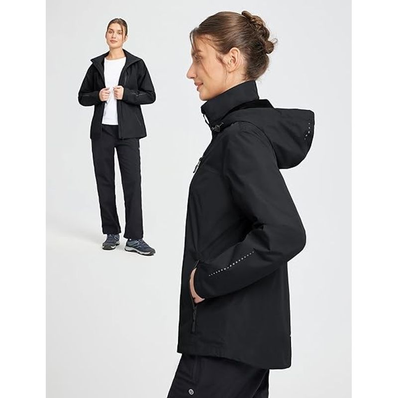 Fashion, accesorii si bijuterii - Femei - Imbracaminte femei - Jachete si geci femei - Jacheta neagra usoara de primavara pentru femei, respirabila, M - Infinity.ro