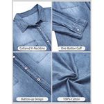 Fashion, accesorii si bijuterii - Femei - Imbracaminte femei - Camasi si bluze femei - Camasa Albastra din denim, larga, cu maneca lunga pentru femei XL - Infinity.ro