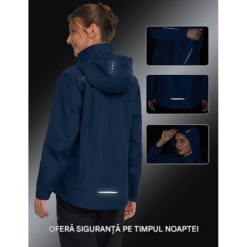Fashion, accesorii si bijuterii - Femei - Imbracaminte femei - Jachete si geci femei - Jacheta usoara de primavara pentru femei, respirabila, Albastra M - Infinity.ro