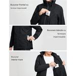 Fashion, accesorii si bijuterii - Femei - Imbracaminte femei - Jachete si geci femei - Jacheta neagra usoara de primavara pentru femei, respirabila, XL - Infinity.ro