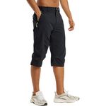 Fashion, accesorii si bijuterii - Barbati - Imbracaminte - Pantaloni barbati - Pantaloni 3/4 gri inchis sport pentru barbatii, usori, respirabili, 3XL - Infinity.ro
