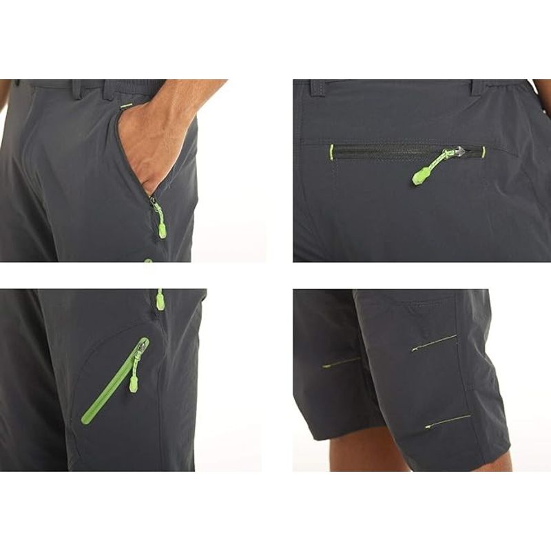 Fashion, accesorii si bijuterii - Barbati - Imbracaminte - Pantaloni barbati - Pantaloni 3/4 gri inchis sport pentru barbatii, usori, respirabili, 3XL - Infinity.ro