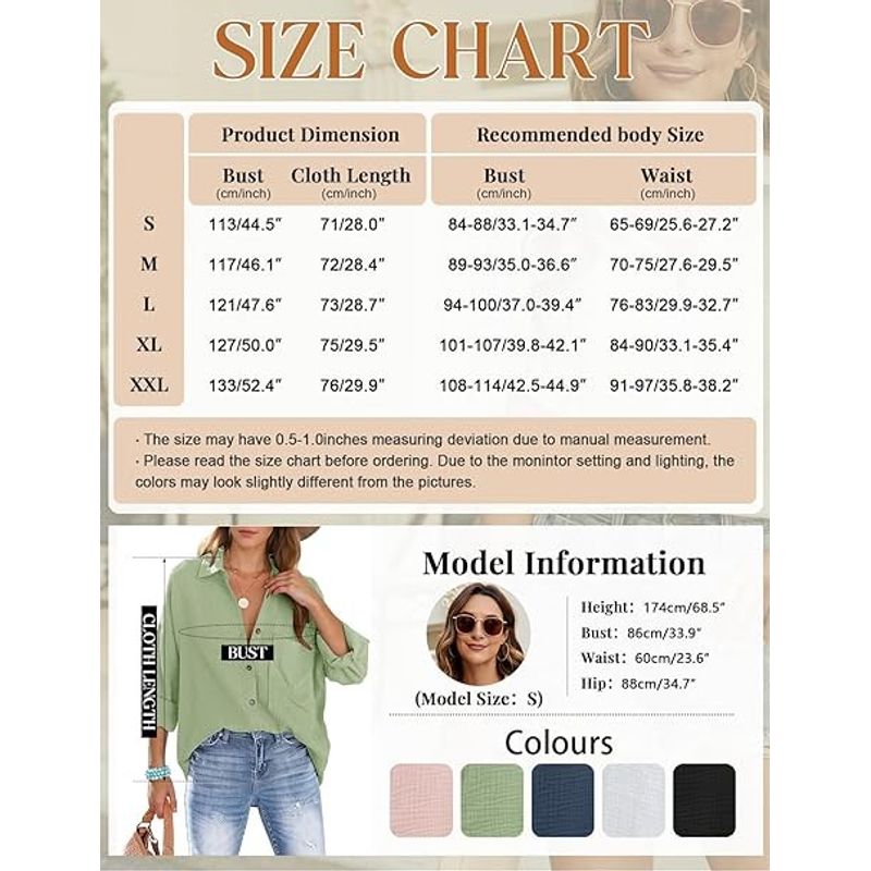 Fashion, accesorii si bijuterii - Femei - Imbracaminte femei - Camasi si bluze femei - Camasa de vara larga cu maneca lunga pentru femei, verde XL - Infinity.ro
