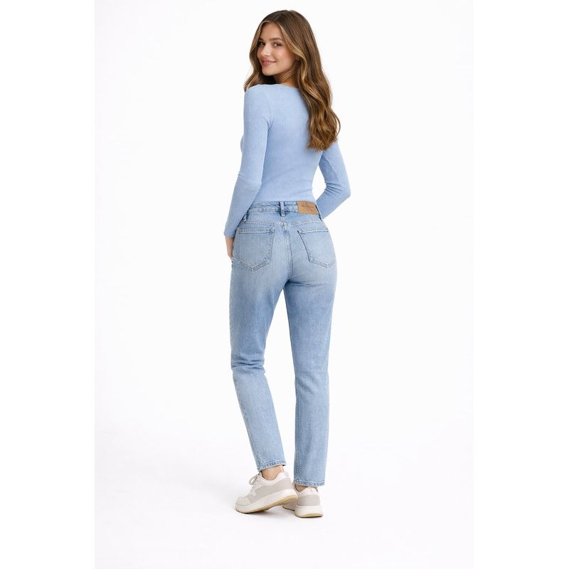 Fashion, accesorii si bijuterii - Femei - Imbracaminte femei - Pantaloni femei - Blugi dama Calvin Klein Jeans J20J225148 Albastru W25-L28 US - Infinity.ro