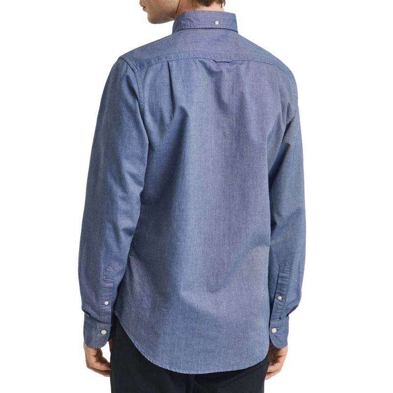 Fashion, accesorii si bijuterii - Barbati - Imbracaminte - Camasi barbati - Camasa barbateasca Gant Slim Fit 3000202 M INTL Albastru - Infinity.ro