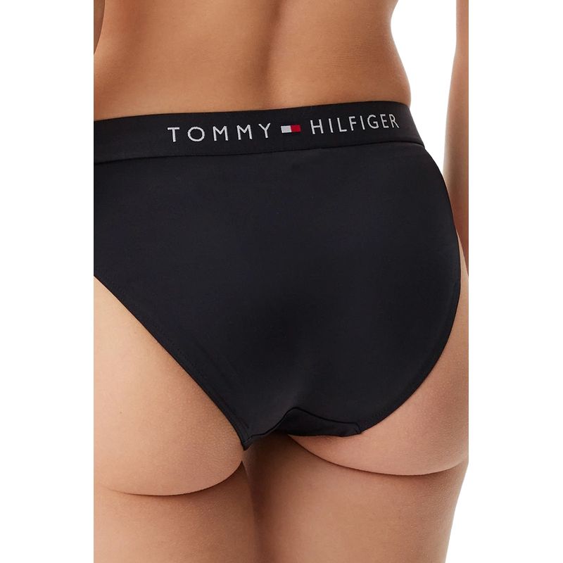 Fashion, accesorii si bijuterii - Femei - Lenjerie si pijamale femei - Costume de baie femei - Costum de baie din doua piese Tommy Hilfiger UW0UW04120 S INTL Negru - Infinity.ro