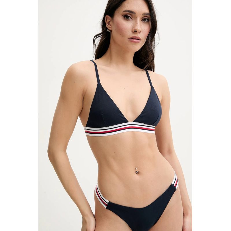 Fashion, accesorii si bijuterii - Femei - Lenjerie si pijamale femei - Costume de baie femei - Costum de baie din doua piese Tommy Hilfiger UW0UW05805 S INTL Bleumarin - Infinity.ro