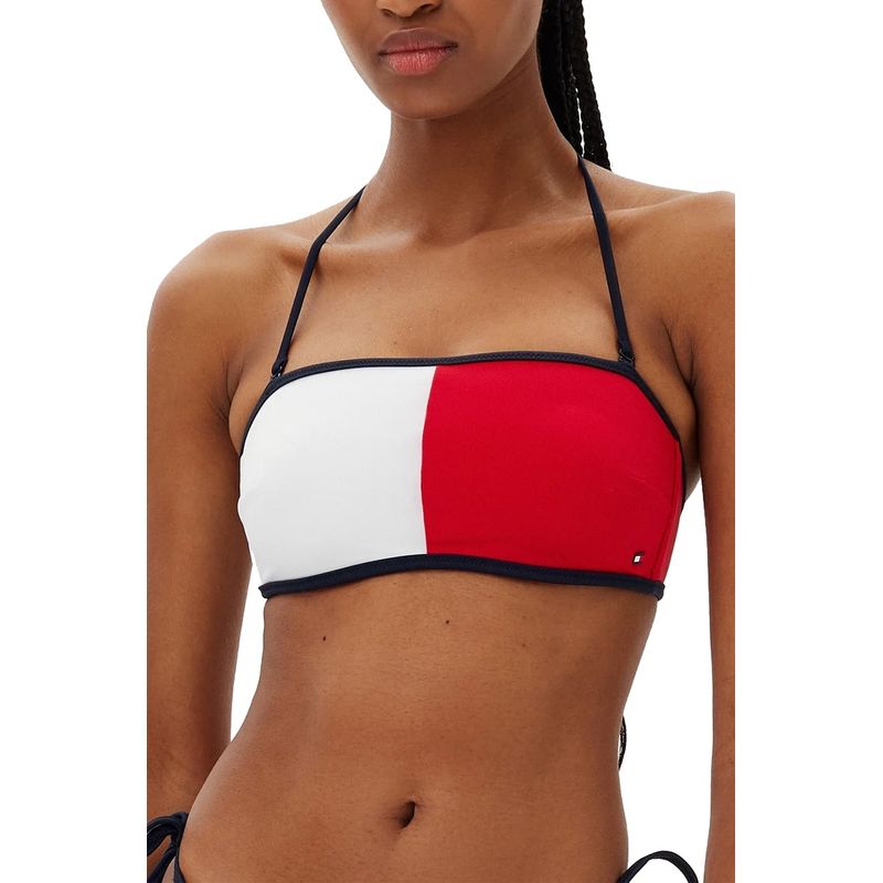 Fashion, accesorii si bijuterii - Femei - Lenjerie si pijamale femei - Costume de baie femei - Costum de baie din doua piese Tommy Hilfiger UW0UW05816 Multicolor M INTL - Infinity.ro