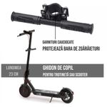 Sport si Outdoor - Role, trotinete si skateboard - Piese si accesorii trotinete - Maner ghidon suplimentar trotineta, scuter, 23 cm, reglabil, mansoane din silicon, ghidon de copil pentru trotineta - Infinity.ro