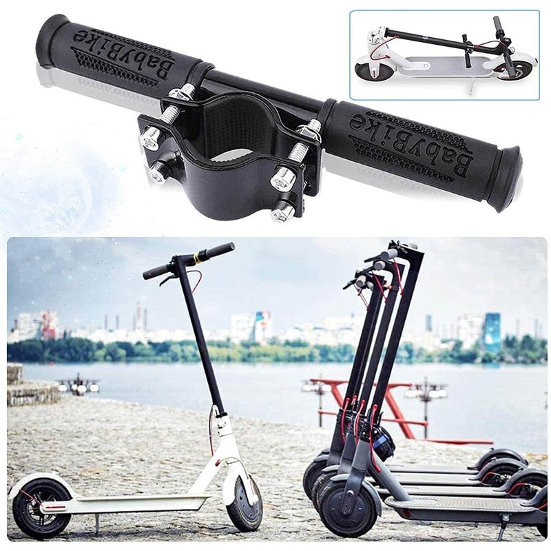 Sport si Outdoor - Role, trotinete si skateboard - Piese si accesorii trotinete - Maner ghidon suplimentar trotineta, scuter, 23 cm, reglabil, mansoane din silicon, ghidon de copil pentru trotineta - Infinity.ro