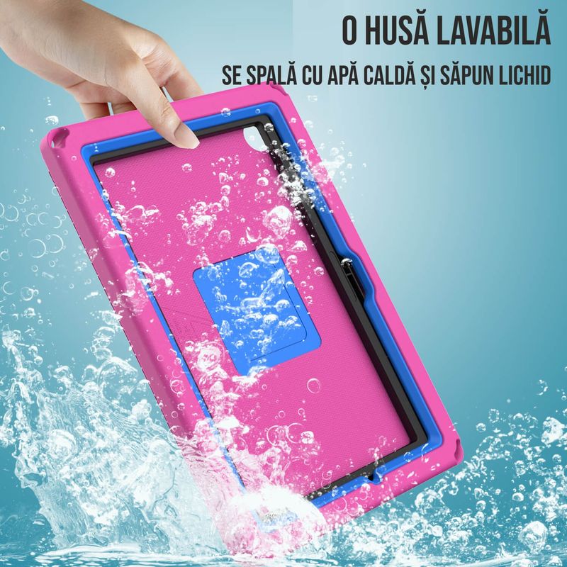 Laptop, Telefoane si Tablete - Tablete si accesorii tablete - Accesorii Tablete - Huse tablete - Husa protectie tableta fata spate pentru copii, compatibila cu Samsung Galaxy TAB A7 Lite 8.7   T220 T225 - Infinity.ro