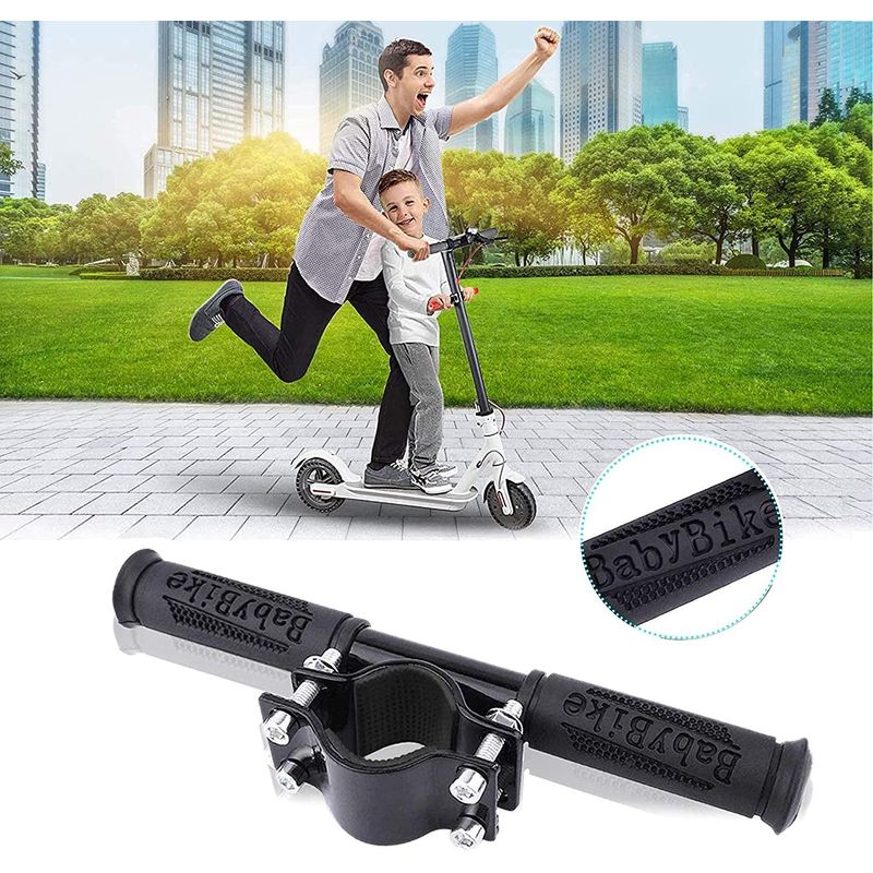 Sport si Outdoor - Role, trotinete si skateboard - Piese si accesorii trotinete - Maner ghidon suplimentar trotineta, scuter, 23 cm, reglabil, mansoane din silicon, ghidon de copil pentru trotineta - Infinity.ro