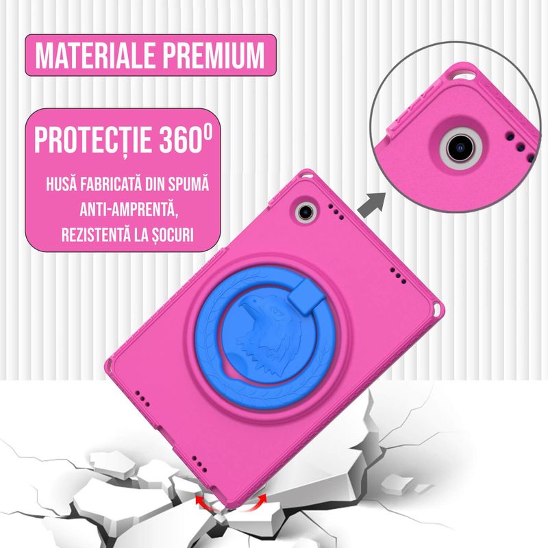Laptop, Telefoane si Tablete - Tablete si accesorii tablete - Accesorii Tablete - Huse tablete - Husa protectie tableta fata spate pentru copii, compatibila cu Samsung Galaxy TAB A7 Lite 8.7   T220 T225 - Infinity.ro