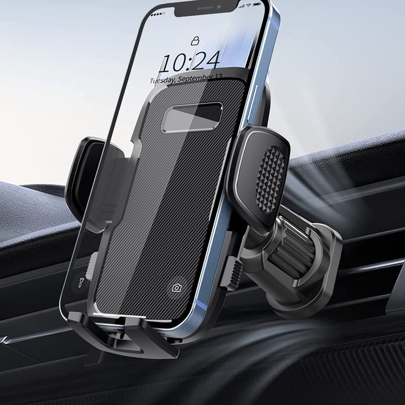 Auto si Moto - Electronice auto - Accesorii electronice auto - Suport telefon auto cu fixare grila ventilatie, suport smartphone ventilatie rotativ 360 - Infinity.ro