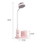 Casa si Gradina - Corpuri si surse de iluminat - Veioze si lampi - Lampi de veghe copii - Lampa de birou pentru copii LED 2000 mAh, portabila si USB reincarcabila, cu suport instrumente birou si cu proiector - Infinity.ro