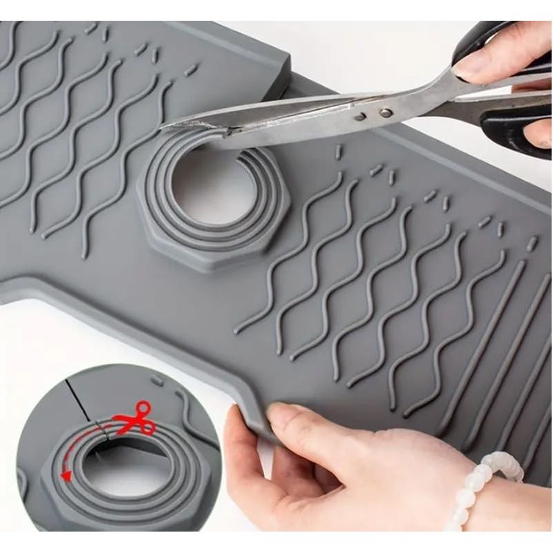 Casa si Gradina - Sanitare - Chiuveta bucatarie si accesorii - Accesorii chiuvete - Covoras protective chiuveta din silicon pliabil, pentru bucatarie si baie, anti-alunecare, anti-stropire - Infinity.ro