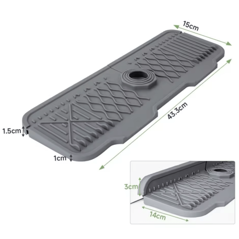 Casa si Gradina - Sanitare - Chiuveta bucatarie si accesorii - Accesorii chiuvete - Covoras protective chiuveta din silicon pliabil, pentru bucatarie si baie, anti-alunecare, anti-stropire - Infinity.ro