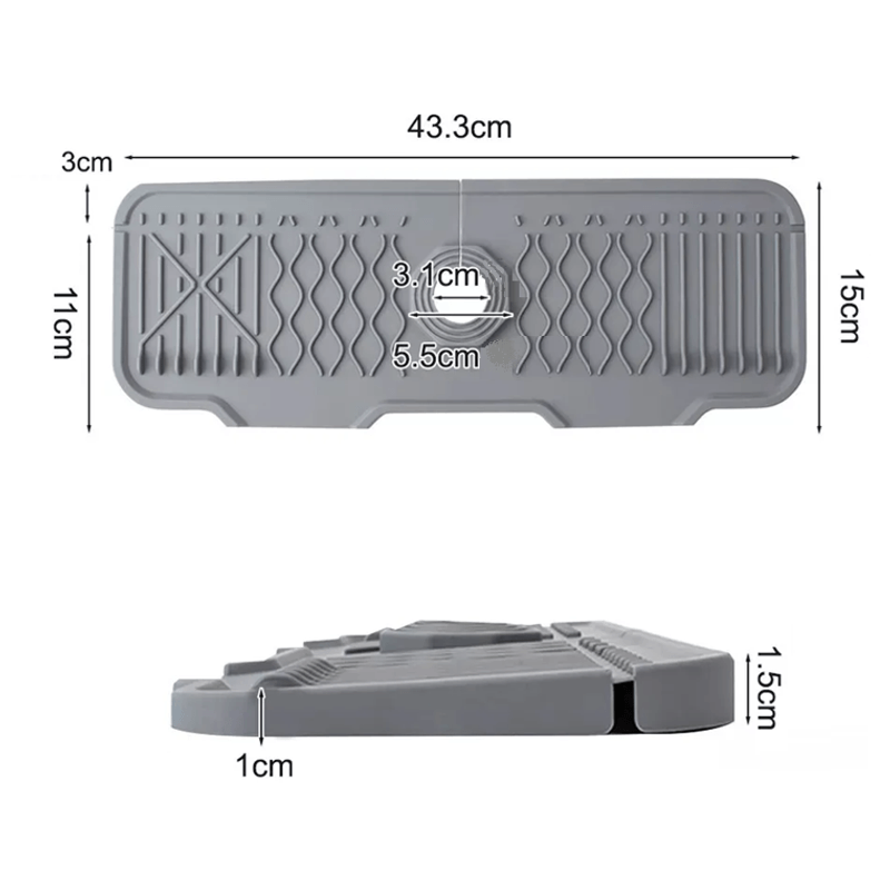 Casa si Gradina - Sanitare - Chiuveta bucatarie si accesorii - Accesorii chiuvete - Covoras protective chiuveta din silicon pliabil, pentru bucatarie si baie, anti-alunecare, anti-stropire - Infinity.ro