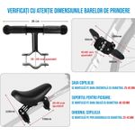 Sport si Outdoor - Ciclism - Accesorii pentru biciclete - Scaune copii pentru biciclete - Scaun copil pentru bicicleta cu montaj pe cadru cu ghidon auxiliar pentru copil, varsta 2-5 ani, capacitate 22 kg - Infinity.ro