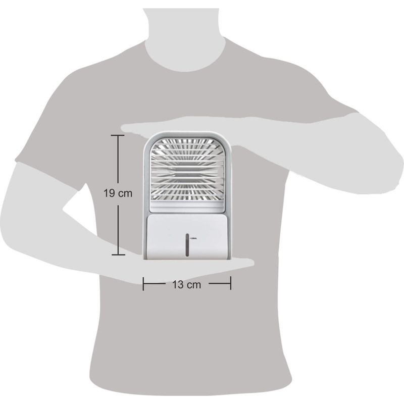 Electronice si Electrocasnice - Climatizare si sisteme de incalzire - Aparate racire aer - Ventilatoare - Ventilator cu umidificare portabil Ideas4Comfort, reincarcabil USB, 3 viteze, 2 moduri pulverizare - Infinity.ro
