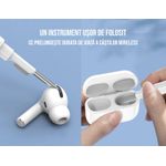TV, Audio-Video si Foto - Accesorii TV si audio - Produse de intretinere - Kit de curatare casti 3 in 1 pentru AirPods, Earbuds, casti wireless, smartphone, Ideas4comfort, universal, alb - Infinity.ro