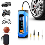 Auto si Moto - Reparatii si depanare - Compresoare auto - Compresor de aer cu redresor auto smart portabil, afisaj digital, cu lampa camping, baterie reincarcabila 10000 mAh - Infinity.ro