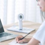 Electronice si Electrocasnice - Climatizare si sisteme de incalzire - Aparate racire aer - Ventilatoare - Ventilator de mana cu electrod de racire CoolDiscMaster, portabil, 3 trepte ventilatie, incarcare USB - Infinity.ro