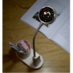 Casa si Gradina - Corpuri si surse de iluminat - Veioze si lampi - Lampi de veghe copii - Lampa de birou pentru copii LED 2000 mAh, portabila si USB reincarcabila, cu suport instrumente birou si cu proiector - Infinity.ro