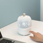 Casa si Gradina - Corpuri si surse de iluminat - Veioze si lampi - Lampi de veghe copii - Lampa de veghe muzicala rotativa pentru copii, portabila, cu proiector, LED 3 culori, lumina reglabila - Infinity.ro