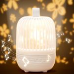 Casa si Gradina - Corpuri si surse de iluminat - Veioze si lampi - Lampi de veghe copii - Lampa de veghe muzicala rotativa pentru copii, portabila, cu proiector, LED 3 culori, lumina reglabila - Infinity.ro