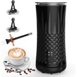 Electronice si Electrocasnice - Electrocasnice bucatarie - Preparare bauturi - Accesorii si consumabile aparate preparare bauturi - Aparat spuma lapte 4 in 1 pentru cafea tip Milk Frother, 240 ml, 400W, spuma calda rece latte, cappuccino, macchiato - Infinity.ro