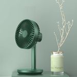 Electronice si Electrocasnice - Climatizare si sisteme de incalzire - Aparate racire aer - Ventilatoare - Ventilator portabil pentru birou, 5 W, acumulator 2000 mAh, brat extensibil, reincarcabil USB, alb Verde - Infinity.ro