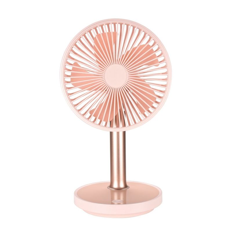 Electronice si Electrocasnice - Climatizare si sisteme de incalzire - Aparate racire aer - Ventilatoare - Ventilator portabil pentru birou, 5 W, acumulator 2000 mAh, brat extensibil, reincarcabil USB, alb Verde - Infinity.ro