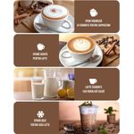 Electronice si Electrocasnice - Electrocasnice bucatarie - Preparare bauturi - Accesorii si consumabile aparate preparare bauturi - Aparat spuma lapte 4 in 1 pentru cafea tip Milk Frother, 240 ml, 400W, spuma calda rece latte, cappuccino, macchiato - Infinity.ro