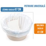 Ingrijire personala si Cosmetice - Ingrijire personala - Igiena intima - Produse incontinenta - Set 20 saci urinari de unica folosinta 67x41 cm cu snur si 20 de absorbanti urinari tip paduri 13x25 cm pentru plosca - Infinity.ro
