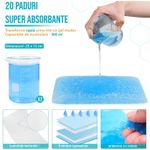 Ingrijire personala si Cosmetice - Ingrijire personala - Igiena intima - Produse incontinenta - Set 20 saci urinari de unica folosinta 67x41 cm cu snur si 20 de absorbanti urinari tip paduri 13x25 cm pentru plosca - Infinity.ro