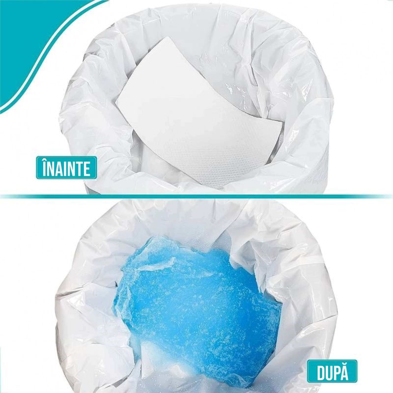 Ingrijire personala si Cosmetice - Ingrijire personala - Igiena intima - Produse incontinenta - Set 20 saci urinari de unica folosinta 67x41 cm cu snur si 20 de absorbanti urinari tip paduri 13x25 cm pentru plosca - Infinity.ro