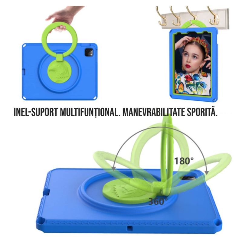 Laptop, Telefoane si Tablete - Tablete si accesorii tablete - Accesorii Tablete - Huse tablete - Husa protectie tableta fata spate pentru copii, compatibila cu Samsung Galaxy TAB A8, TAB A7 10.4 - 10.5 inch - Infinity.ro