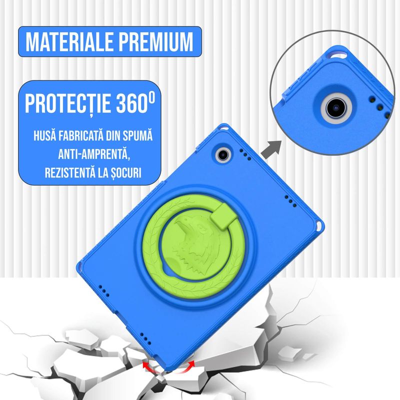 Laptop, Telefoane si Tablete - Tablete si accesorii tablete - Accesorii Tablete - Huse tablete - Husa protectie tableta fata spate pentru copii, compatibila cu Samsung Galaxy TAB A8, TAB A7 10.4 - 10.5 inch - Infinity.ro