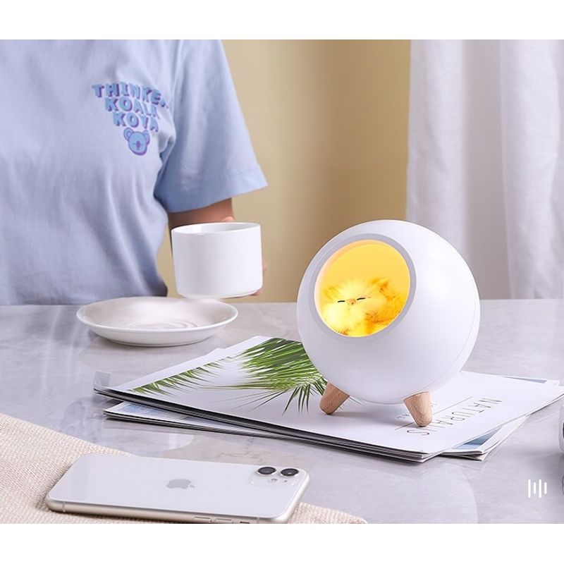 Casa si Gradina - Corpuri si surse de iluminat - Veioze si lampi - Lampi de veghe copii - Lampa de veghe pentru copii cu boxa bluetooth, portabila, LED, Ideas4Comfort, reincarcabila USB - Infinity.ro