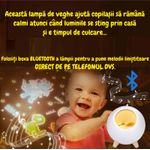 Casa si Gradina - Corpuri si surse de iluminat - Veioze si lampi - Lampi de veghe copii - Lampa de veghe pentru copii cu boxa bluetooth, portabila, LED, Ideas4Comfort, reincarcabila USB - Infinity.ro
