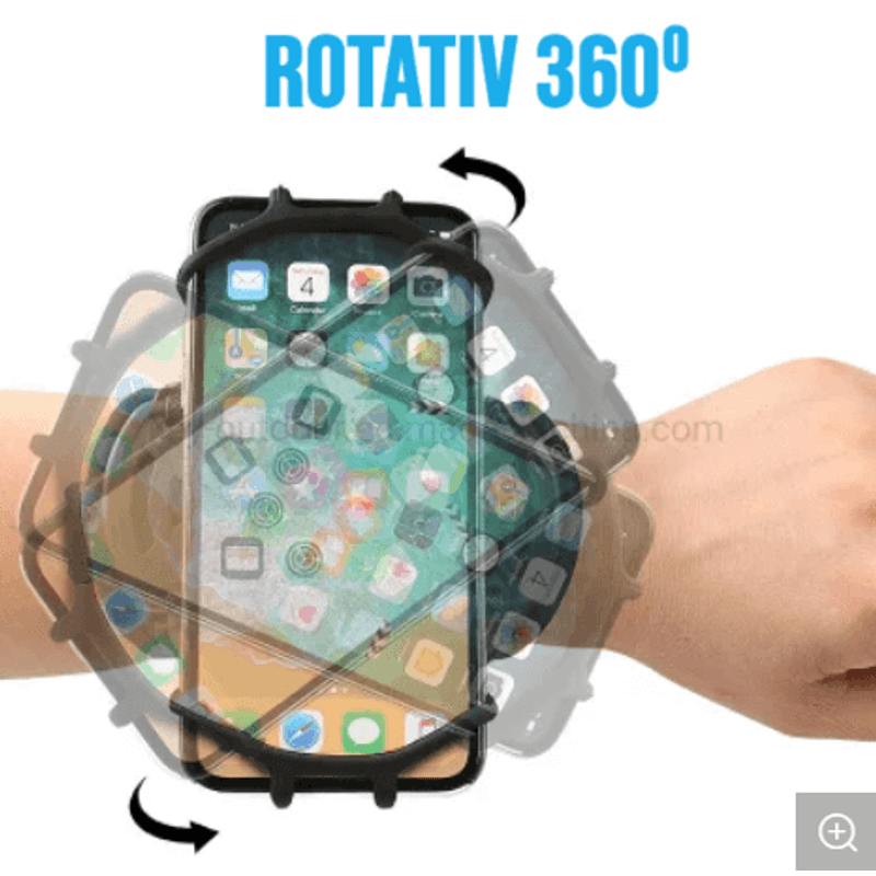 Sport si Outdoor - Echipament Sportiv - Accesorii echipament sportiv - Genti si borsete fitness - Husa banderola telefon de brat pentru alergat, cu prindere pe inchietura mainii, pentru sala, plimbari, yoga - Infinity.ro