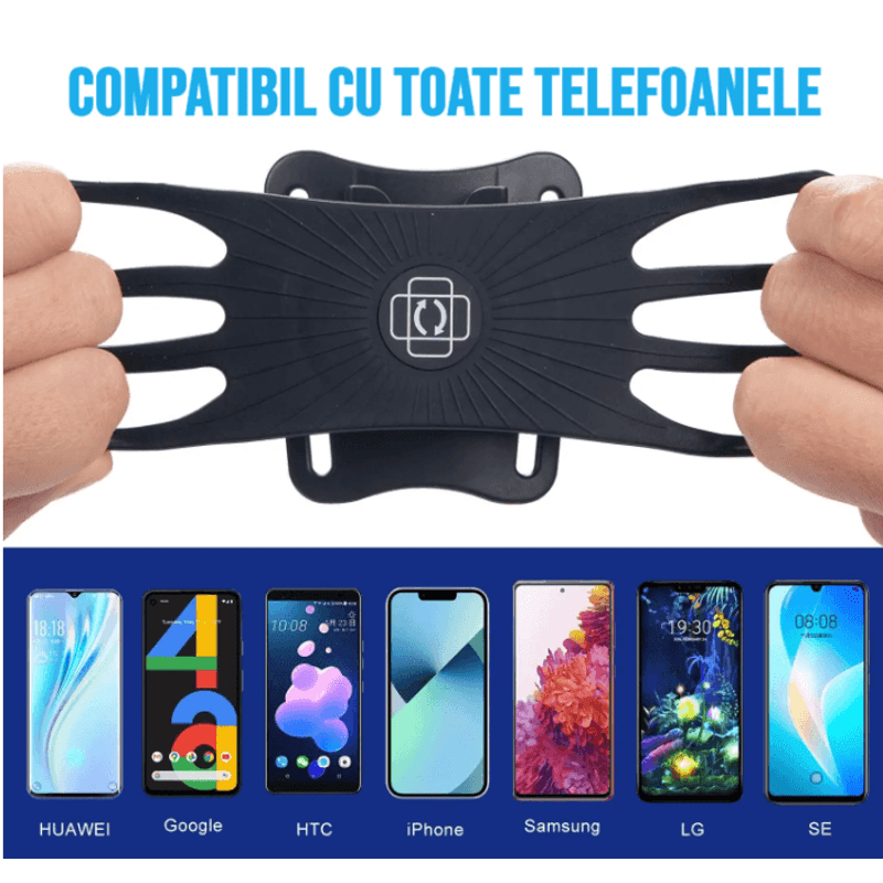 Sport si Outdoor - Echipament Sportiv - Accesorii echipament sportiv - Genti si borsete fitness - Husa banderola telefon de brat pentru alergat, cu prindere pe inchietura mainii, pentru sala, plimbari, yoga - Infinity.ro