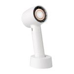 Electronice si Electrocasnice - Climatizare si sisteme de incalzire - Aparate racire aer - Ventilatoare - Ventilator de mana, portabil, 3 trepte ventilatie, incarcare USB, acumulator 1200 mAh, 4 W Alb - Infinity.ro