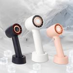 Electronice si Electrocasnice - Climatizare si sisteme de incalzire - Aparate racire aer - Ventilatoare - Ventilator de mana, portabil, 3 trepte ventilatie, incarcare USB, acumulator 1200 mAh, 4 W Roz - Infinity.ro