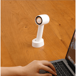 Electronice si Electrocasnice - Climatizare si sisteme de incalzire - Aparate racire aer - Ventilatoare - Ventilator de mana, portabil, 3 trepte ventilatie, incarcare USB, acumulator 1200 mAh, 4 W Alb - Infinity.ro